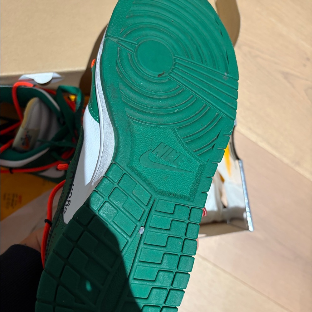Nike Kids Green, White & Orange Low-Top Sneakers - Picture 6 of 7